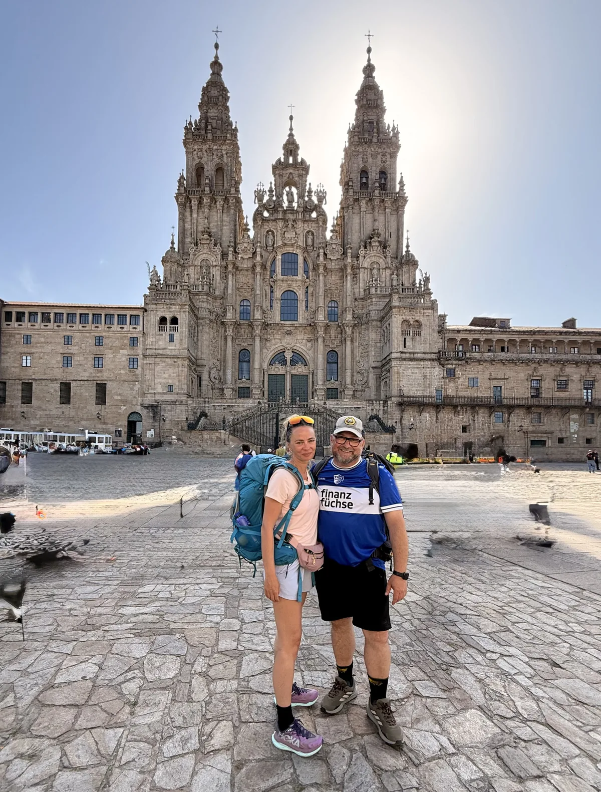 Roberto und Nina in Santiago de Compostela.